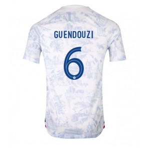 Frankrike Matteo Guendouzi #6 Bortatröja VM 2022 Korta ärmar